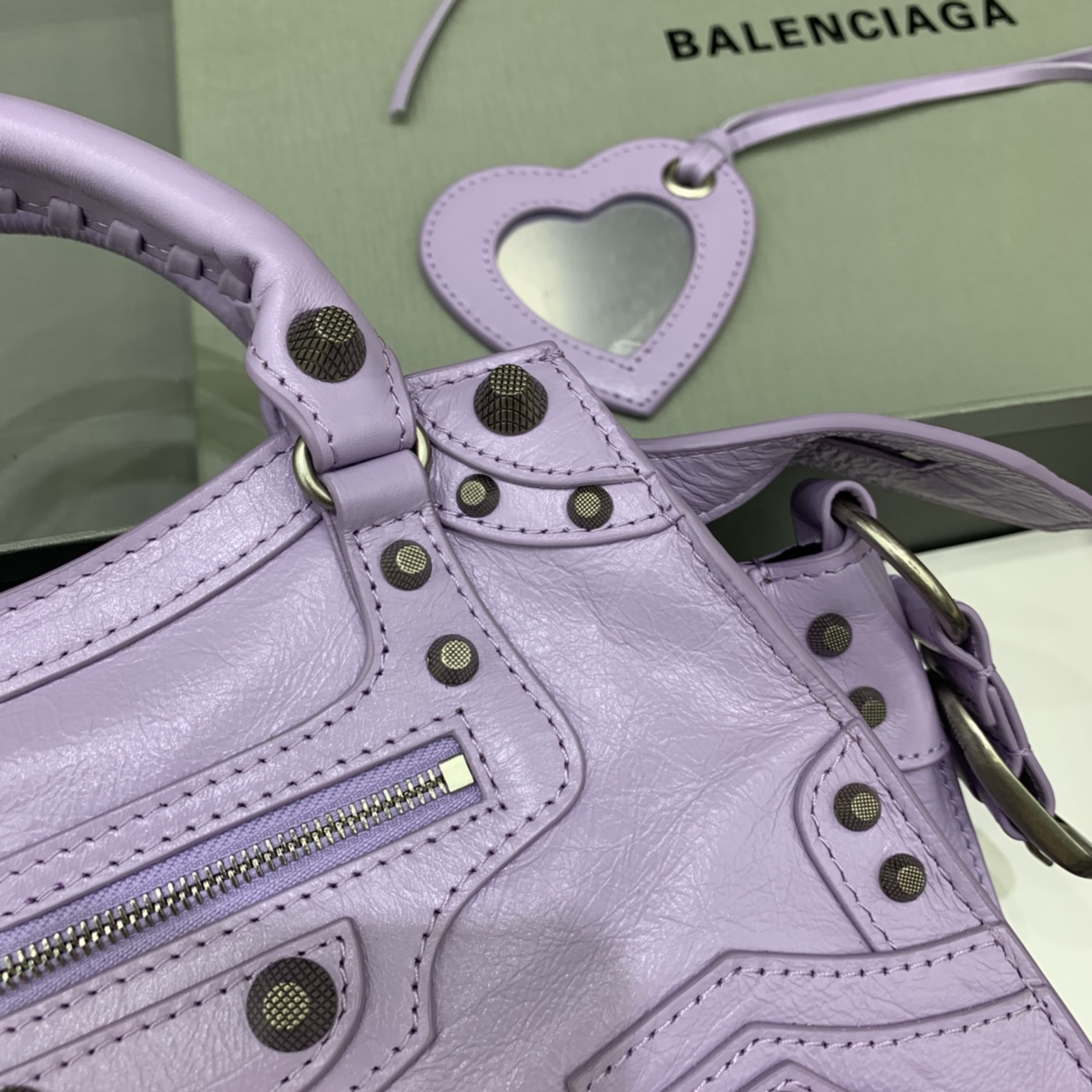 Balenciaga Neo Cagole XS Handbag Shoulder Bag Light Purple